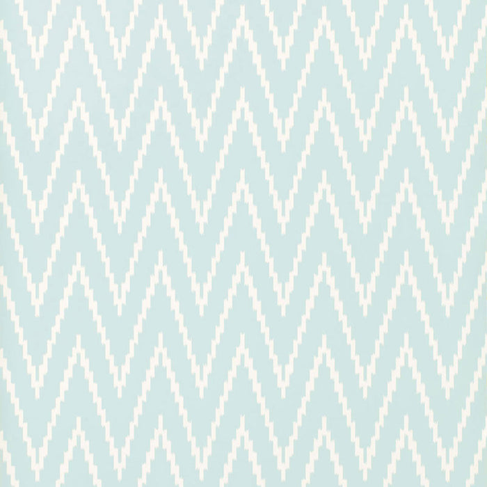 Schumacher Kasari Ikat Sky Wallpaper Sample 5005992