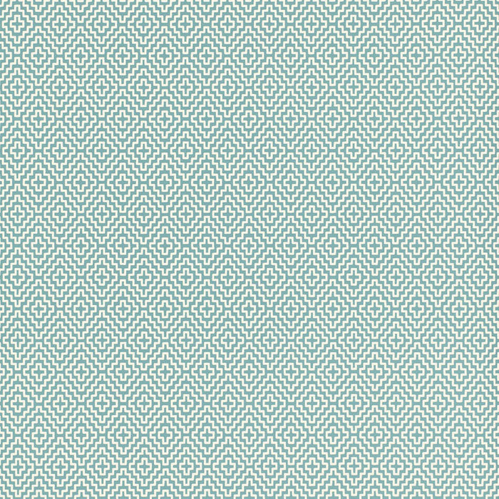 Schumacher Soho Diamond Teal Wallpaper Sample 5006002