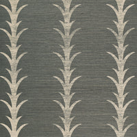 Schumacher Acanthus Stripe Sisal Shadow Wallpaper 5006050