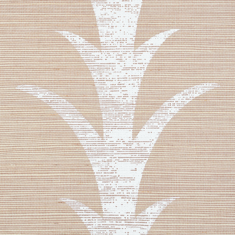 Schumacher Acanthus Stripe Sisal Fog & Chalk Wallpaper Sample 5006052