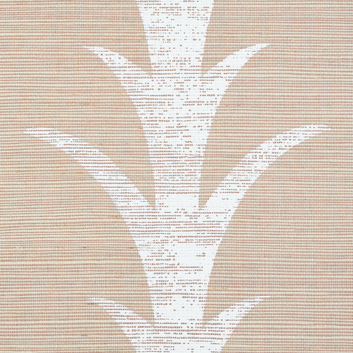 Schumacher Acanthus Stripe Sisal Fog & Chalk Wallpaper Sample 5006052