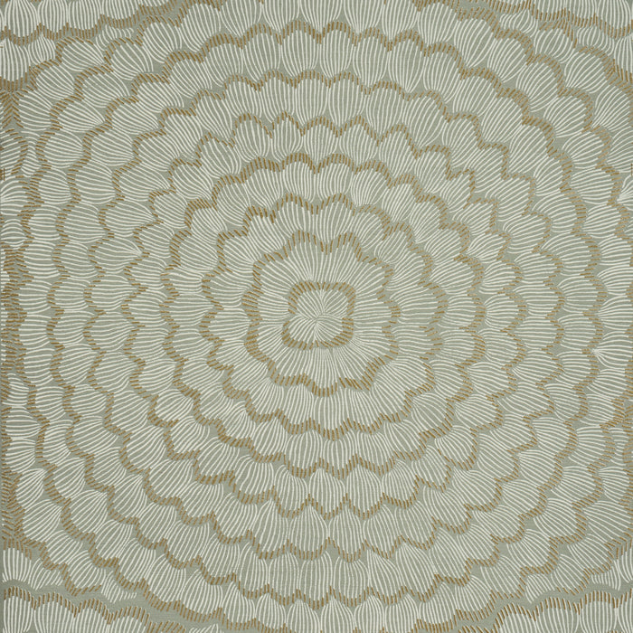 Schumacher Feather Bloom Sisal Seaglass Wallpaper 5006079