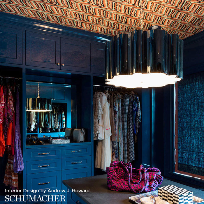 Schumacher Flame Sisal Cha-Cha Wallpaper Sample 5006082