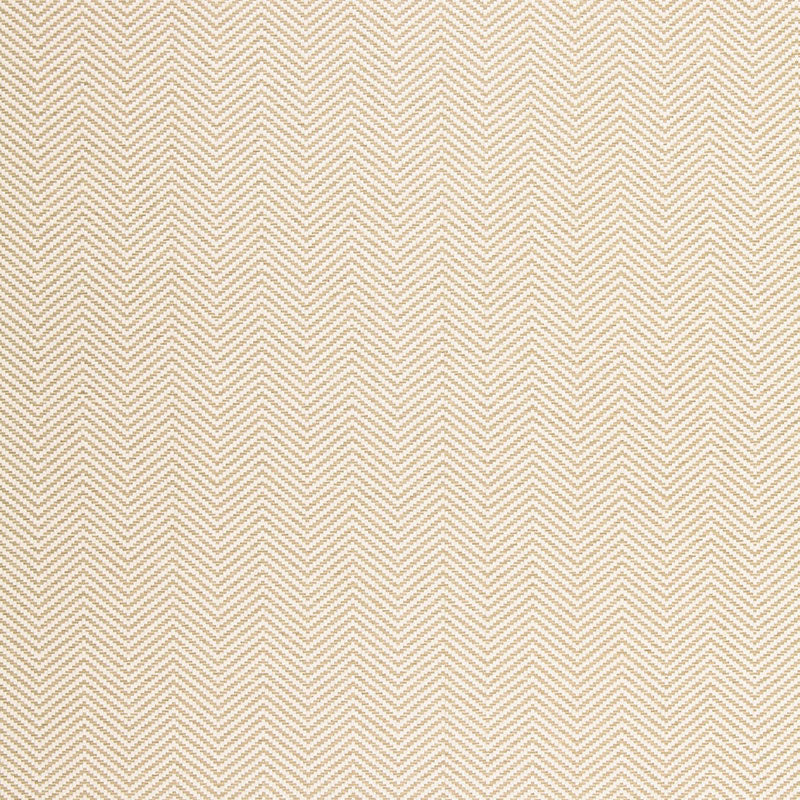 Schumacher Pearce Herringbone Bone Wallpaper Sample 5006170
