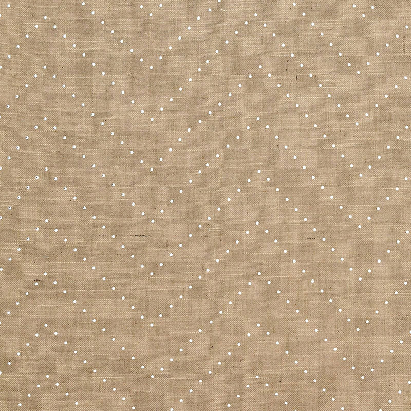 Schumacher Colton Chevron Natural / Silver Wallpaper Sample 5006280