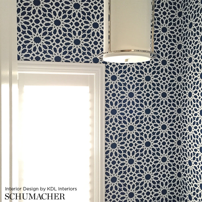 Schumacher Agadir Screen Mocha Wallpaper Sample 5006641