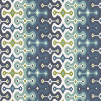 Schumacher Darya Ikat Sidewall Sky Wallpaper 5006652