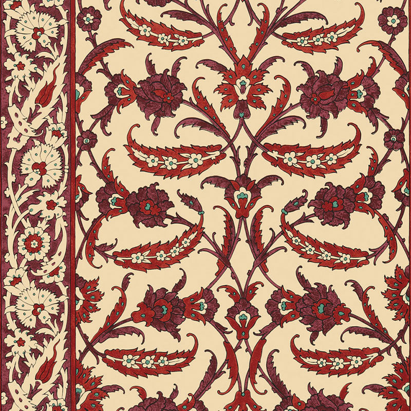 Schumacher Topkapi Pomegranate Wallpaper Sample 5006662