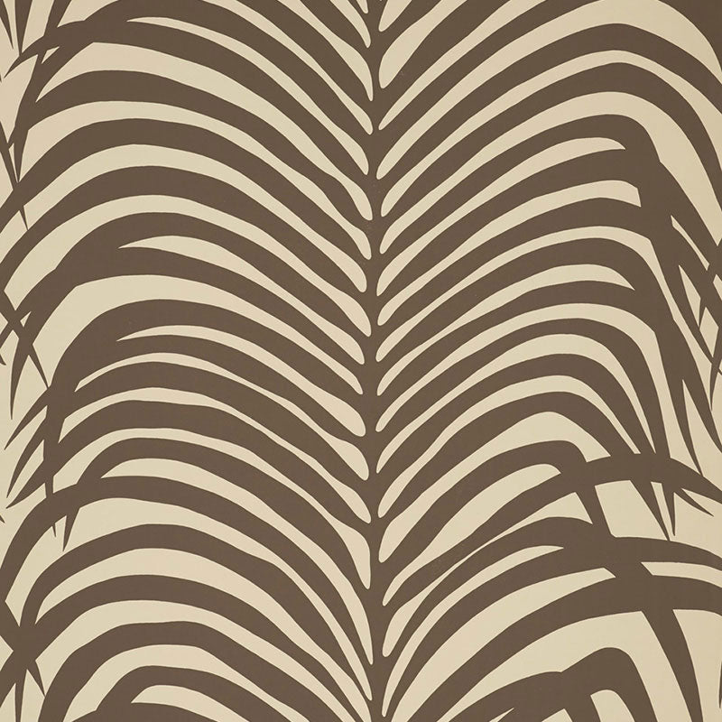 Schumacher Zebra Palm Java Wallpaper Sample 5006933