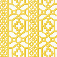 Schumacher Zanzibar Trellis Canary Wallpaper 5006940