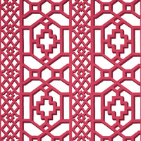 Schumacher Zanzibar Trellis Laquer Red Wallpaper 5006948