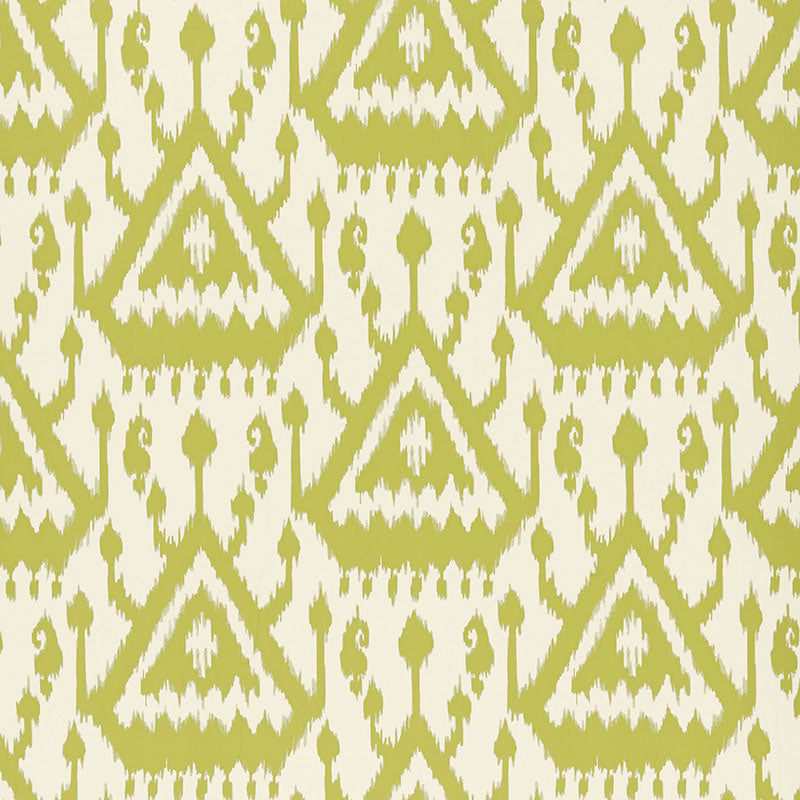 Schumacher Vientiane Ikat Palm Wallpaper Sample 5006953