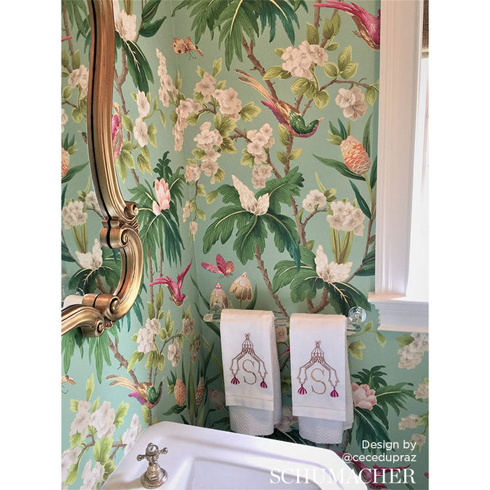 Schumacher Seychelles Ivory Wallpaper Sample 5006970