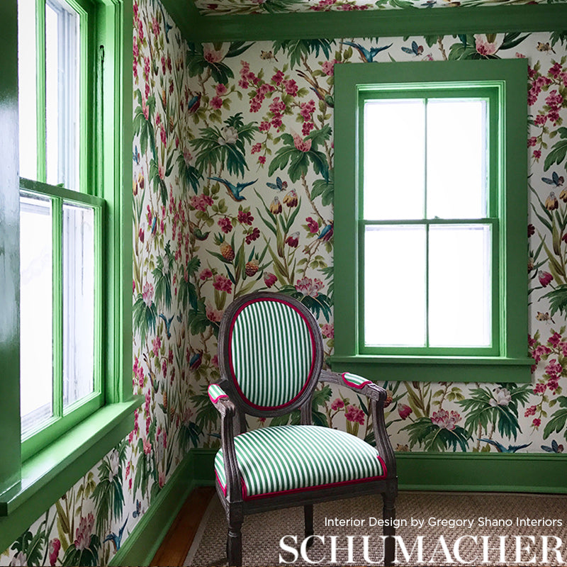 Schumacher Seychelles Ivory Wallpaper Sample 5006970