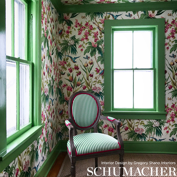 Schumacher Seychelles Ivory Wallpaper Sample 5006970