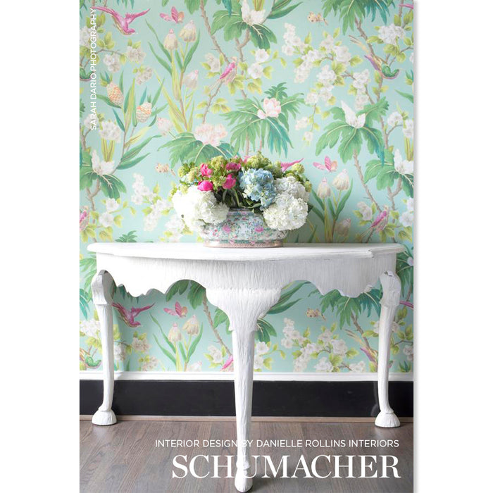 Schumacher Seychelles Sea Wallpaper Sample 5006971