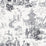Schumacher Chinois Smoke Wallpaper Sample 5007000