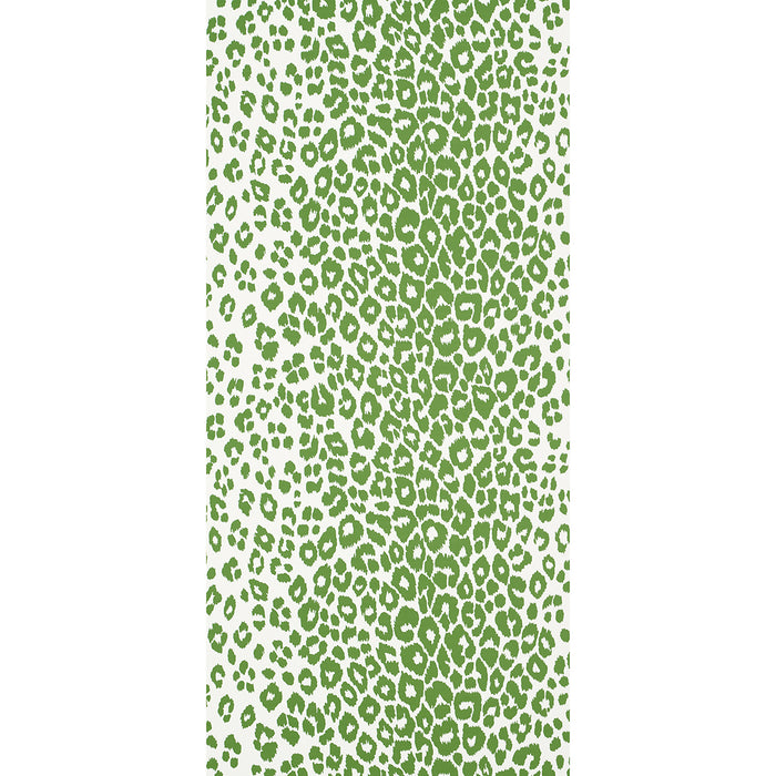 Schumacher Iconic Leopard Green Wallpaper Sample 5007015