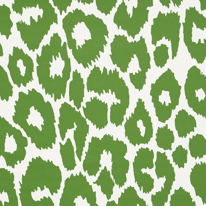 Schumacher Iconic Leopard Green Wallpaper Sample 5007015