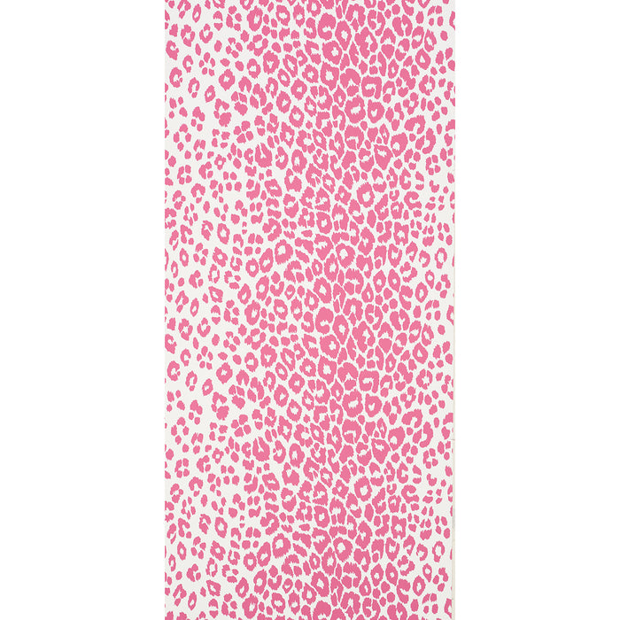 Schumacher Iconic Leopard Pink Wallpaper Sample 5007016