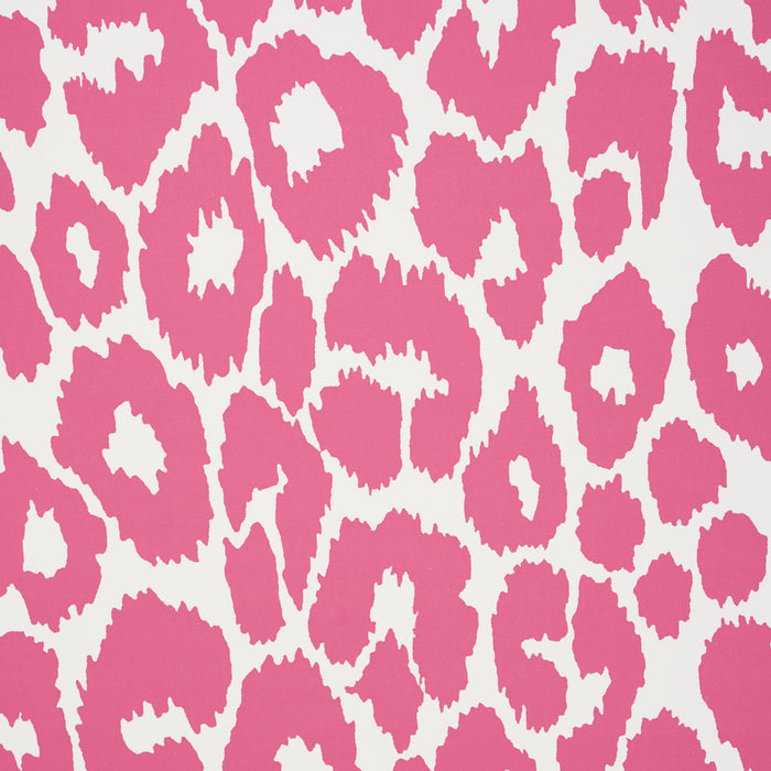 Schumacher Iconic Leopard Pink Wallpaper Sample 5007016