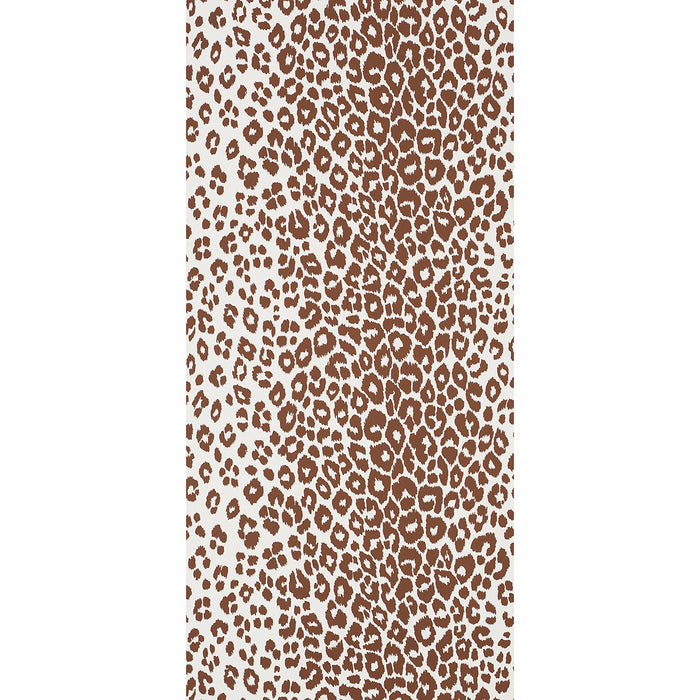 Schumacher Iconic Leopard Brown Wallpaper Sample 5007018