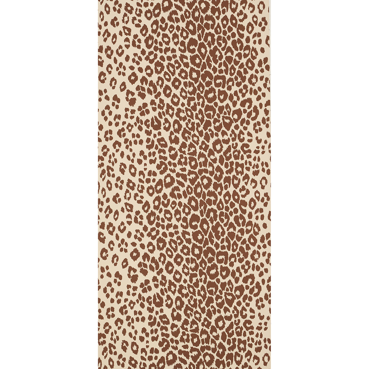 Schumacher Iconic Leopard Brown On Neutral Wallpaper Sample 5007019