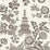 Schumacher Song Garden Cocoa Wallpaper Sample 5007032
