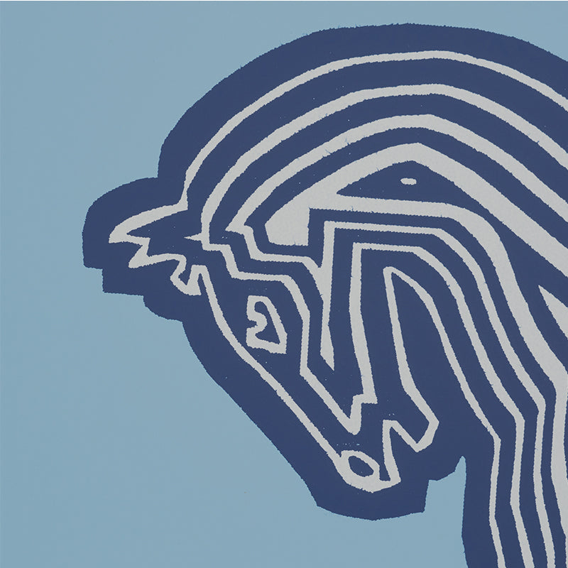 Schumacher Faubourg Blue Wallpaper Sample 5007092