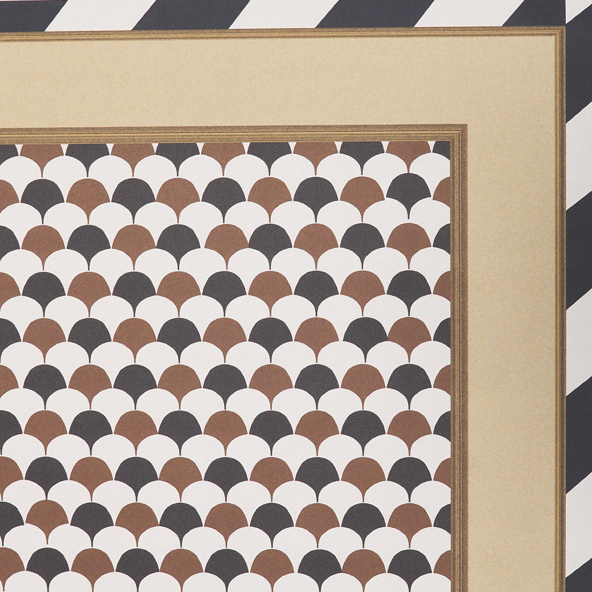 Schumacher Robinchon Panel A Brown Wallpaper Sample 5007100