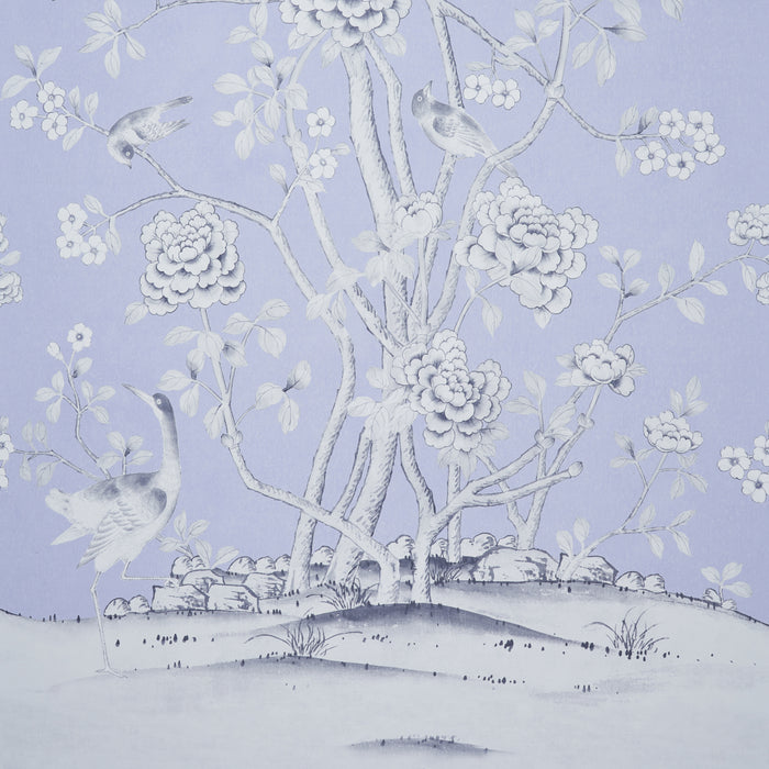 Schumacher Chinois Palais Panel Lavender Wallpaper 5007126