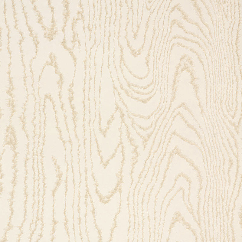Schumacher Faux Bois Sand Shimmer Wallpaper Sample 5007400