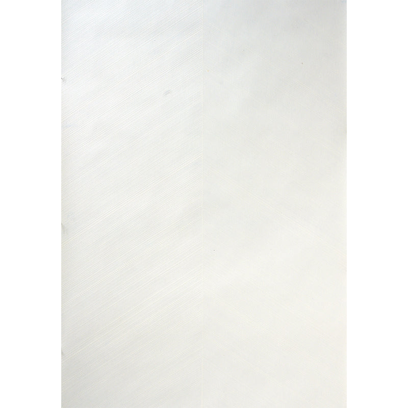 Schumacher Combed Chevron Ivory Wallpaper Sample 5007424