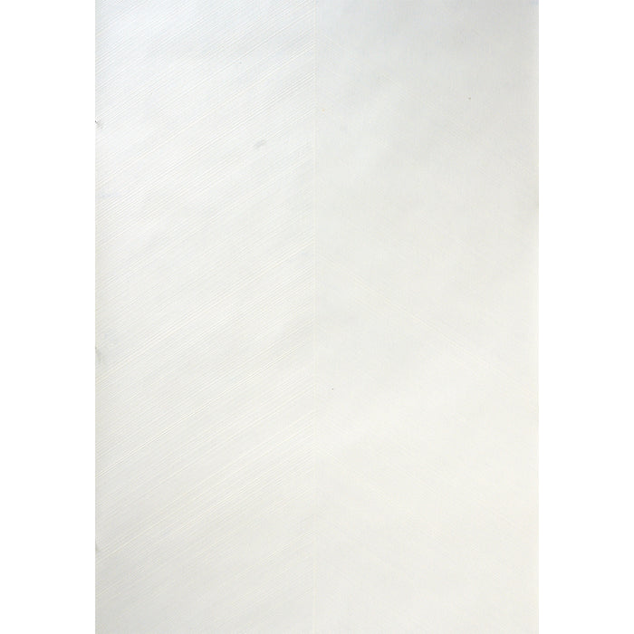 Schumacher Combed Chevron Ivory Wallpaper Sample 5007424