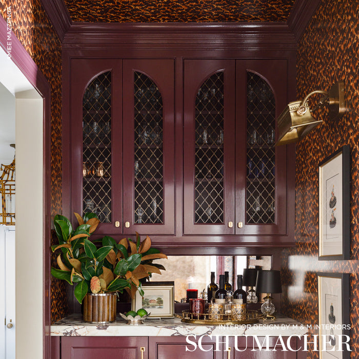Schumacher Tortoise Natural Wallpaper Sample 5007450