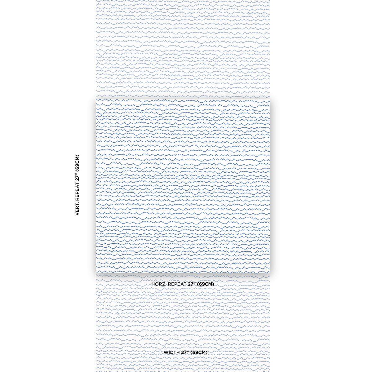 Schumacher Waves Blue Wallpaper Sample 5007462