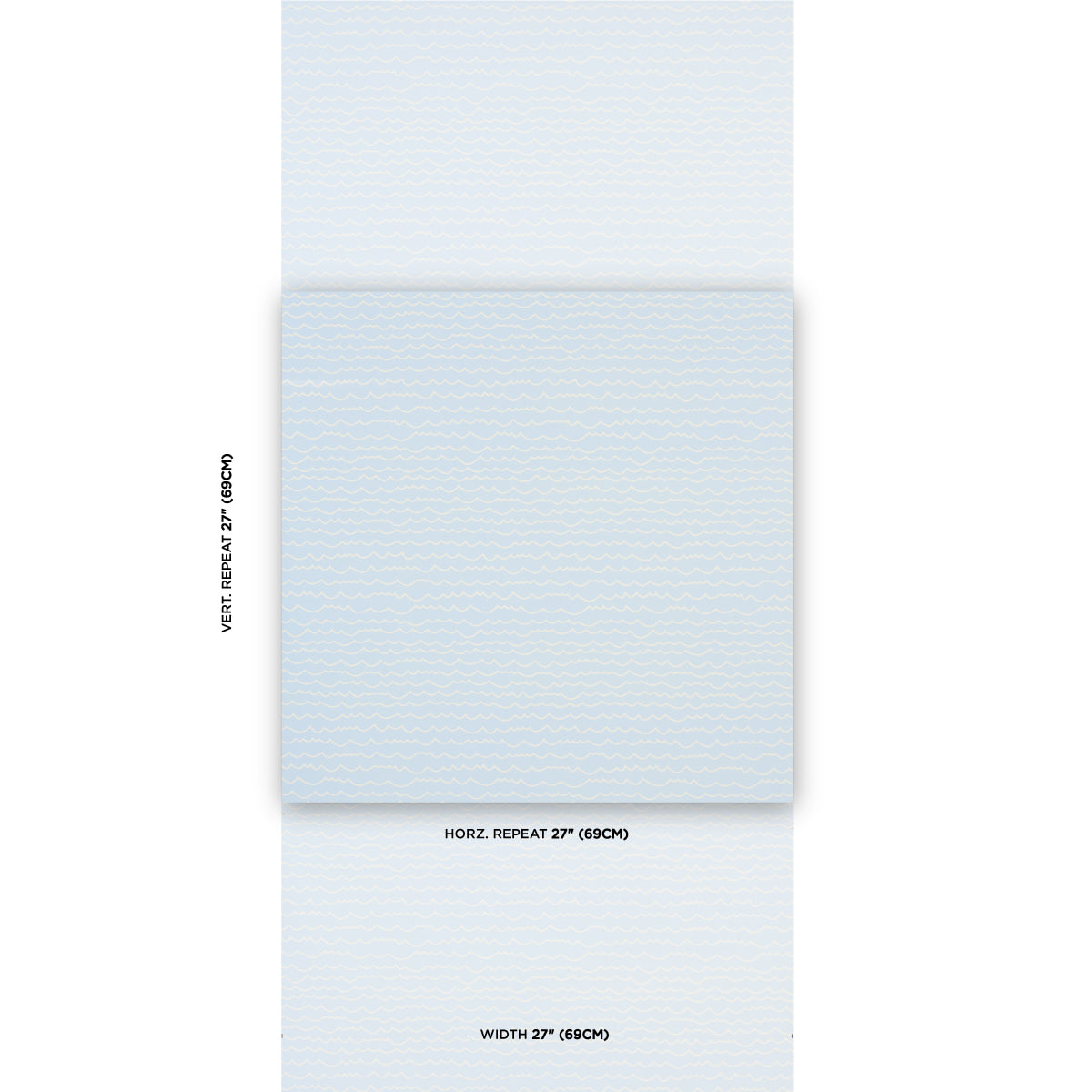 Schumacher Waves White On Sky Wallpaper Sample 5007464