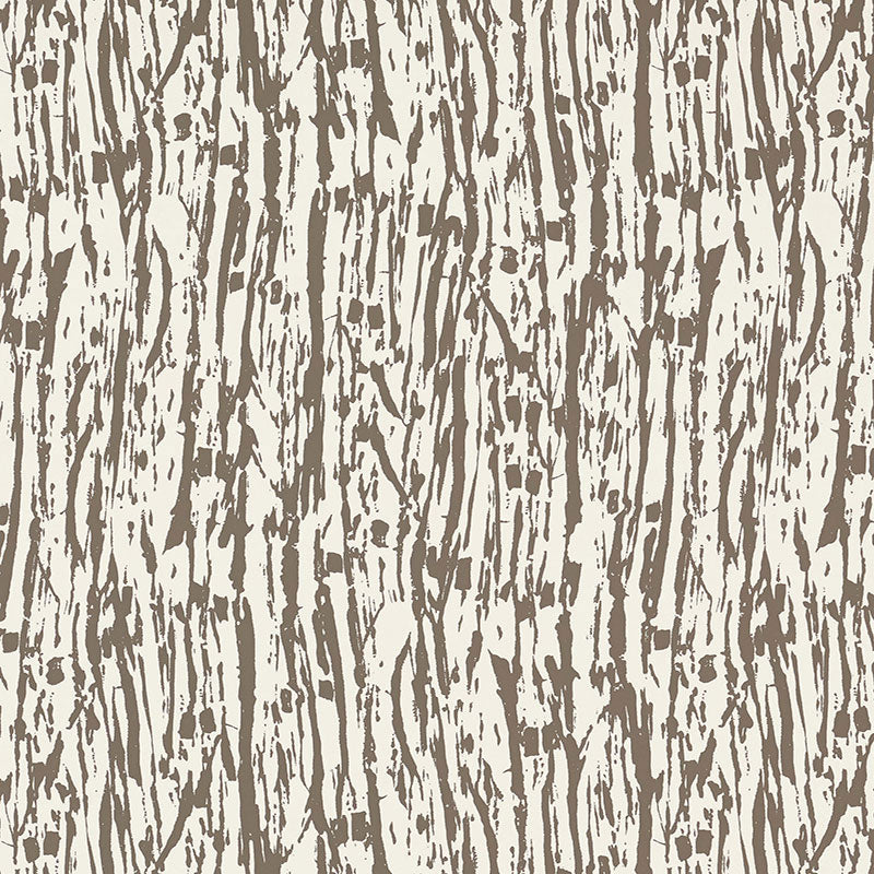 Schumacher Tree Texture Mocha Wallpaper Sample 5007472