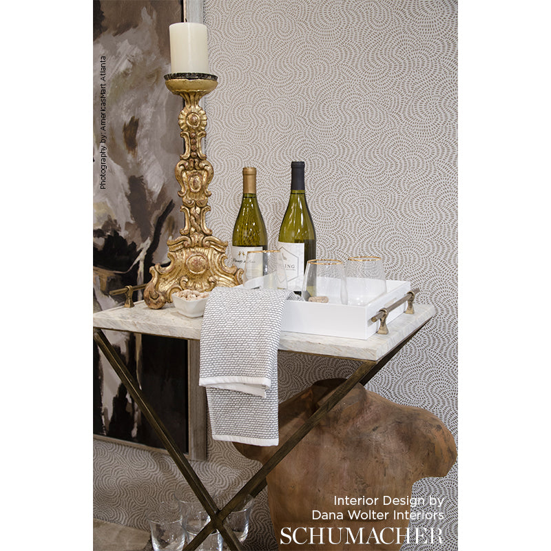Schumacher Whirlpool Mercury Wallpaper Sample 5007482