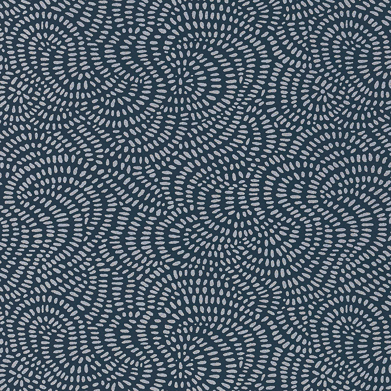 Schumacher Whirlpool Twilight Wallpaper Sample 5007483