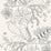 Schumacher Blommen Noir / Blanc Wallpaper Sample 5007490