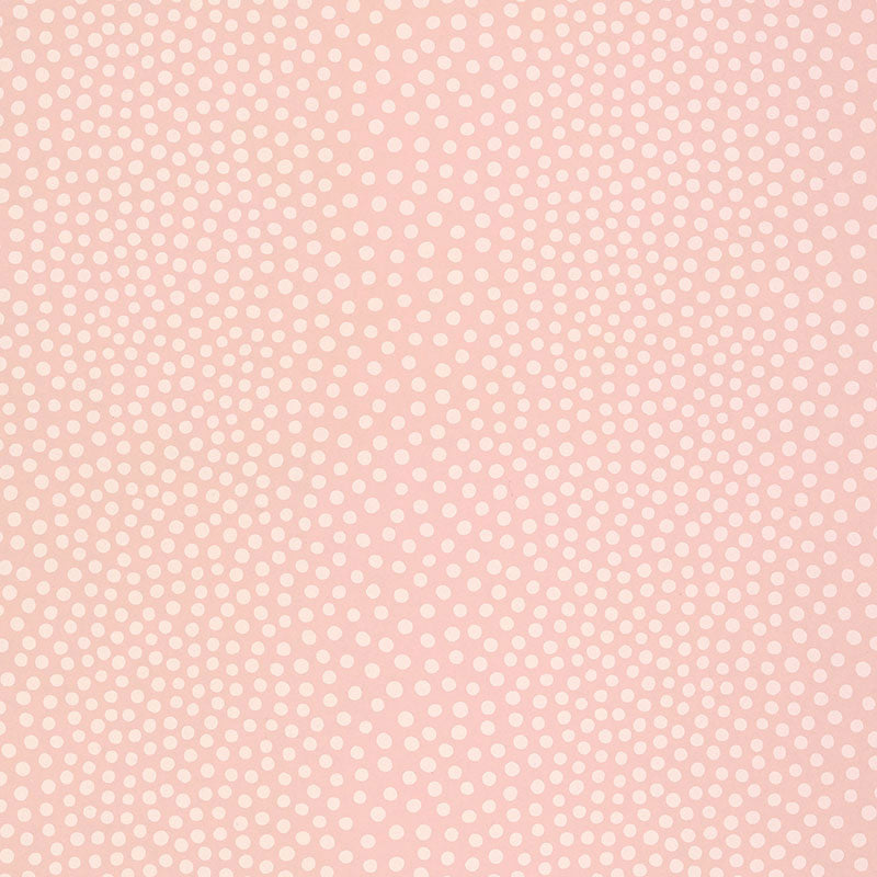 Schumacher Raindots Washed Pink Wallpaper Sample 5007500