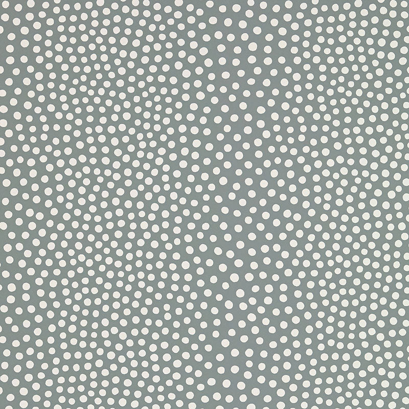 Schumacher Raindots Fog Wallpaper Sample 5007501