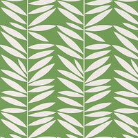 Schumacher Leaf Stripe Leaf Wallpaper 5007511