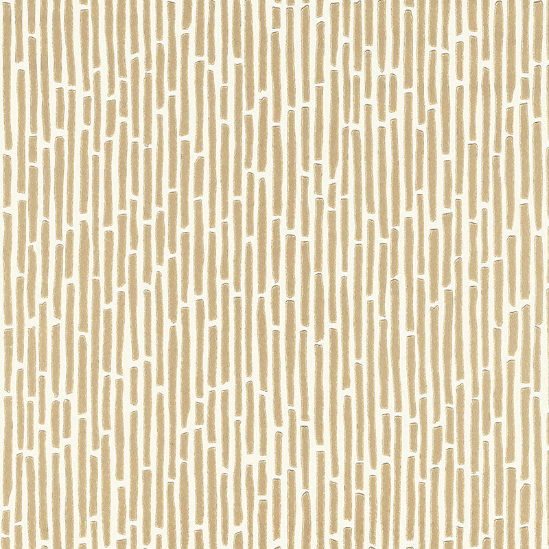 Schumacher Bamboo Gold Wallpaper Sample 5007521