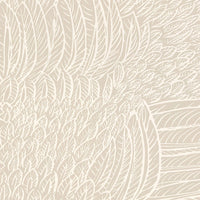 Schumacher Featherfest Natural Wallpaper 5007561