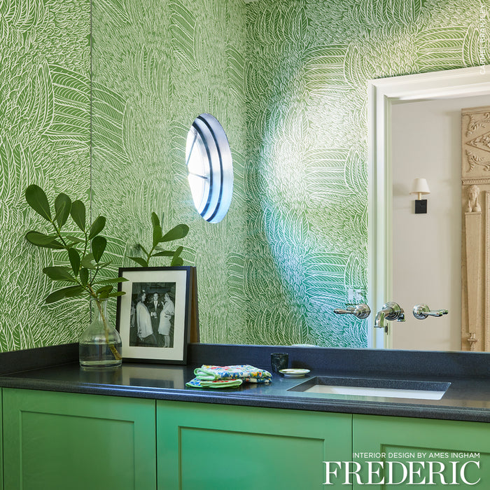 Schumacher Featherfest Leaf Wallpaper Sample 5007563