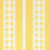 Schumacher Wicker Stripe Lemon Blossom Wallpaper Sample 5007722