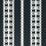Schumacher Wicker Stripe Licorice Wallpaper 5007724