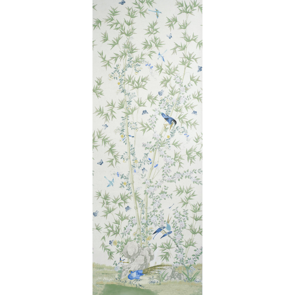 Schumacher Brighton Pavilion Panel Green Wallpaper Sample 5007745